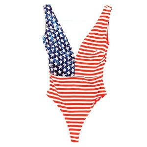 USA 🇺🇸 American Flag Sequence Bodysuit
